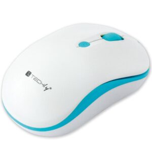 Mouse Wireless 2.4GHz 800-1600 dpi Bianco/Azzurro