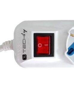 Multipresa 5 Posti Italiana Bipasso con 2 Prese USB