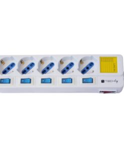 Multipresa 5 Posti Italiana Bipasso con Interruttori