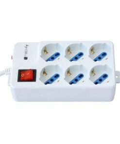 Multipresa 6 Posti Italiana Bipasso / Schuko Angolata