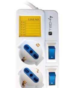 Multipresa 6 Posti Italiana Bipasso con Interruttori