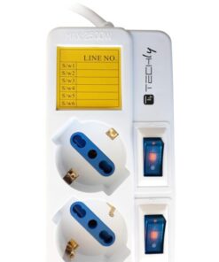 Multipresa 6 Posti Italiana Bipasso con Interruttori