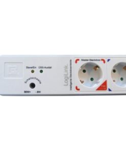 Multipresa Master-Slave a 4 Posti Schuko / 4 Italiana Bianco