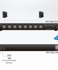 Multipresa Rack PDU 8 Porte C13 con Misurazione Presa PE7108