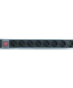 Multipresa per Rack 19'' 8 Posti con interruttore Tipo Tedesco