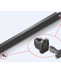 Pannello Cieco Toolless 2 Clip per Armadi Rack 19'' 1U Grigio