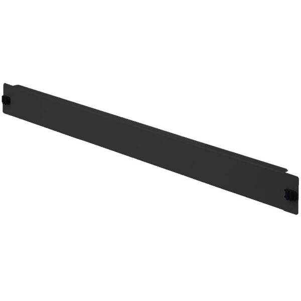 Pannello Cieco Toolless 2 Clip per Armadi Rack 19'' 1U Nero