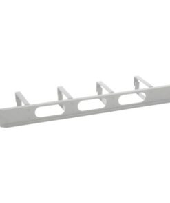 Pannello Passacavi 4 Anelli Lunghi 3 Fori 1U Grigio