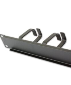 Pannello Passacavi 5 Anelli Senza Fori 1U Nero