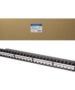 Pannello Patch 48 Posti 1HE Keystone Slim Senza Frutti Nero