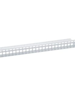 Pannello Patch Modulare 24 posti RJ45 Keystone UTP 1HE Grigio