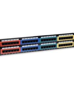 Pannello Patch UTP 48 Porte Cat.6 Codifica Colorata