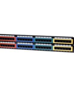 Pannello Patch UTP 48 Porte Cat.6 Codifica Colorata