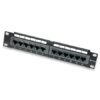 Pannello Patch per Rack 10'' 12 Porte UTP Cat.6 1HE