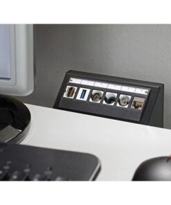 Pannello di Distribuzione 6 porte Keystone Nero