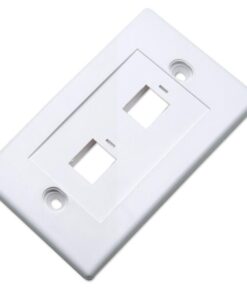 Placca porta frutti 2 posti mod. 503 Bianco