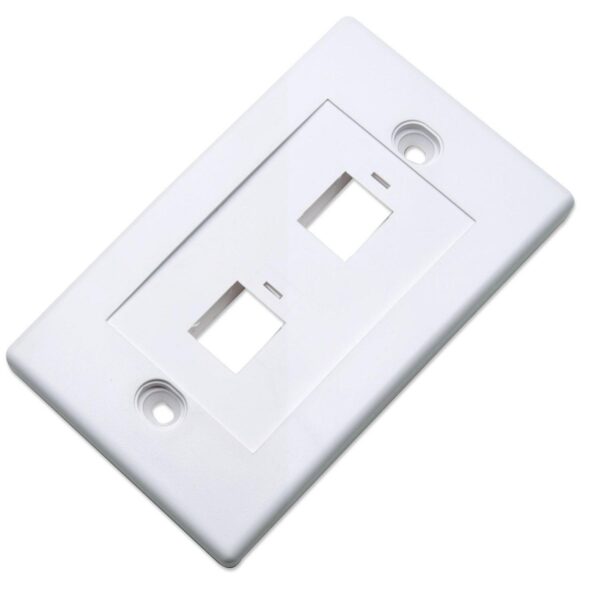 Placca porta frutti 2 posti mod. 503 Bianco