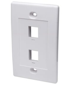 Placca porta frutti 2 posti mod. 503 Bianco