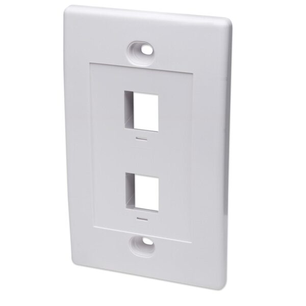 Placca porta frutti 2 posti mod. 503 Bianco