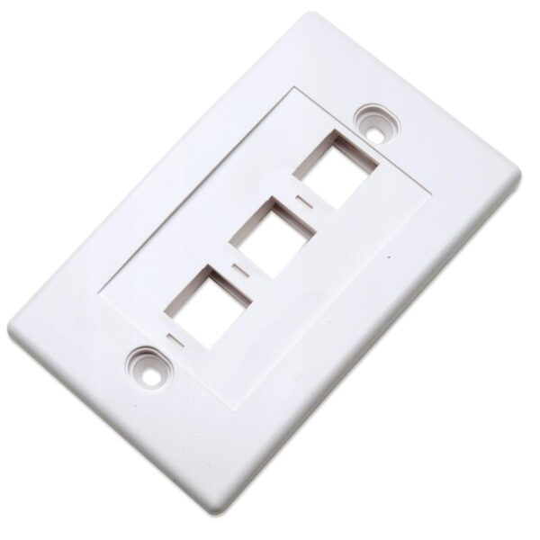 Placca porta frutti 3 posti mod. 503 Bianco