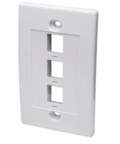 Placca porta frutti 3 posti mod. 503 Bianco
