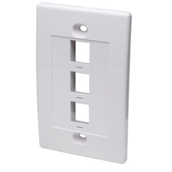 Placca porta frutti 3 posti mod. 503 Bianco