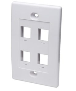 Placca porta frutti 4 posti mod. 503 Bianco
