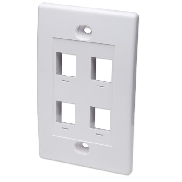 Placca porta frutti 4 posti mod. 503 Bianco