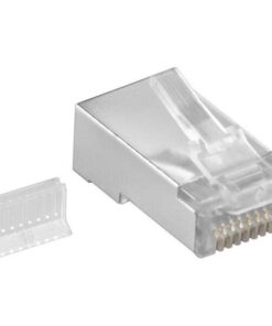 Plug Cat. 5E RJ45 per Cavo Tondo STP con Inseritore