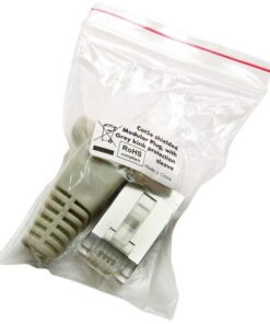 Plug Copriconnettore Cat.5E RJ45 Cavo Schermato 100pz Grigio