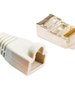 Plug Copriconnettore Cat.5E RJ45 Cavo Schermato 100pz Grigio