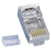 Plug Modulari RJ45 Cat5E con Slitta per Cavo Flessibile STP