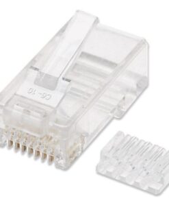 Plug Modulari RJ45 Cat5E con Slitta per Cavo Flessibile UTP
