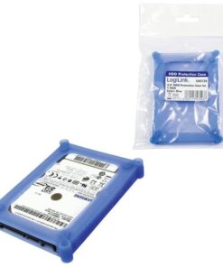 Scatola di Protezione per 1 HDD 2,5'' in Silicone Azzurro