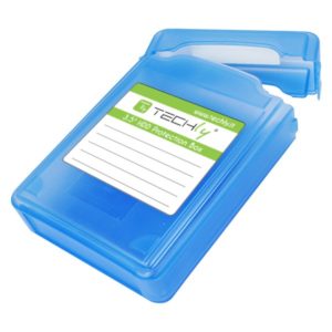 Scatola di Protezione per 1 HDD 3,5'' Azzurro Trasparente