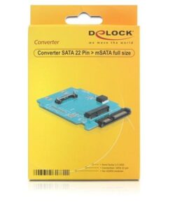 Scheda Convertitore da SATA 22 pin a mSATA Alloggiamento 2.5''
