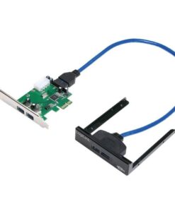 Scheda PCIe 2 porte USB3.0 + 2 porte USB3.0 su pannello frontale