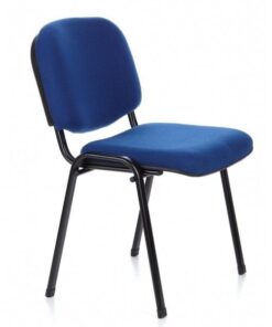Sedia da Conferenza in Tessuto Blu
