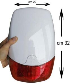 Sirena da Esterno Lampeggiante per Antifurto Wireless 868MHz HDL002
