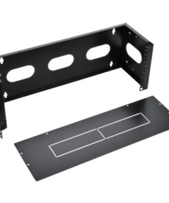 Staffa di Montaggio da Muro 19'' Easyline 4U con 3 Fori Nero