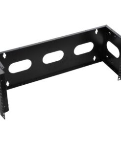 Staffa di Montaggio da Muro 19'' Easyline 4U con 3 Fori Nero