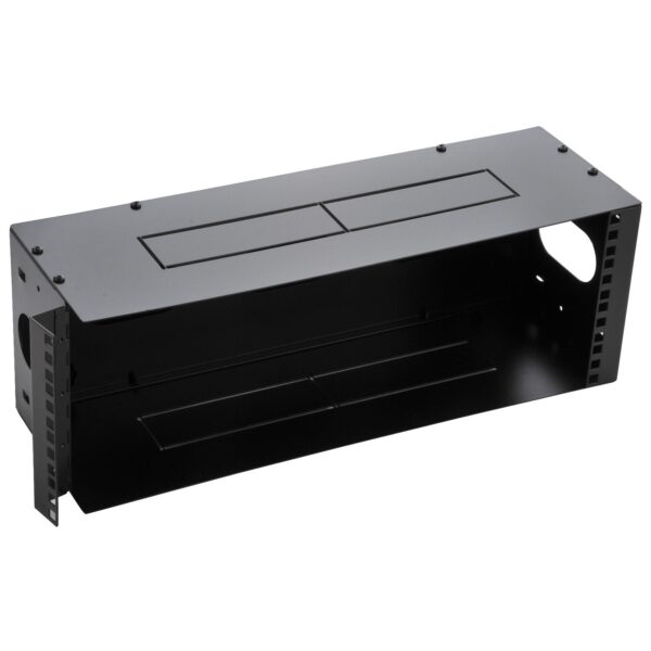 Staffa di Montaggio da Muro 19'' Easyline 7U con 3 Fori Nero