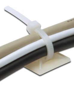 Supporto Autoadesivo 28x28mm per Fascette 100 Pz Beige