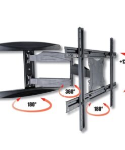 Supporto a Muro Ultra Slim per TV LED LCD 40-65'' Full Motion Nero