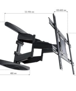 Supporto a Muro Ultra Slim per TV LED LCD 40-80'' Full Motion Nero