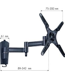 Supporto a Muro per TV LED LCD 13 - 37'' Inclinabile 3 Snodi Nero