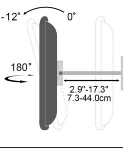 Supporto a Muro per TV LED LCD 23-55'' Full Motion