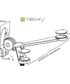 Supporto da Parete Pieghevole per Dispositivi Audio/Video