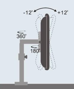 Supporto da scrivania per Monitor 13-27'' braccio medio inclinabile