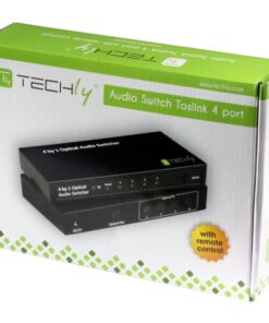 Switch Audio Toslink 4 Porte con Telecomando IR